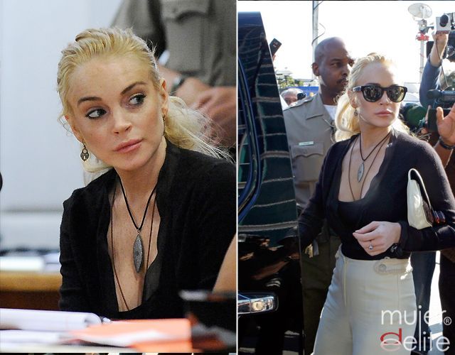 lindsay lohan court outfit 2011. Lindsay Lohan returns to court